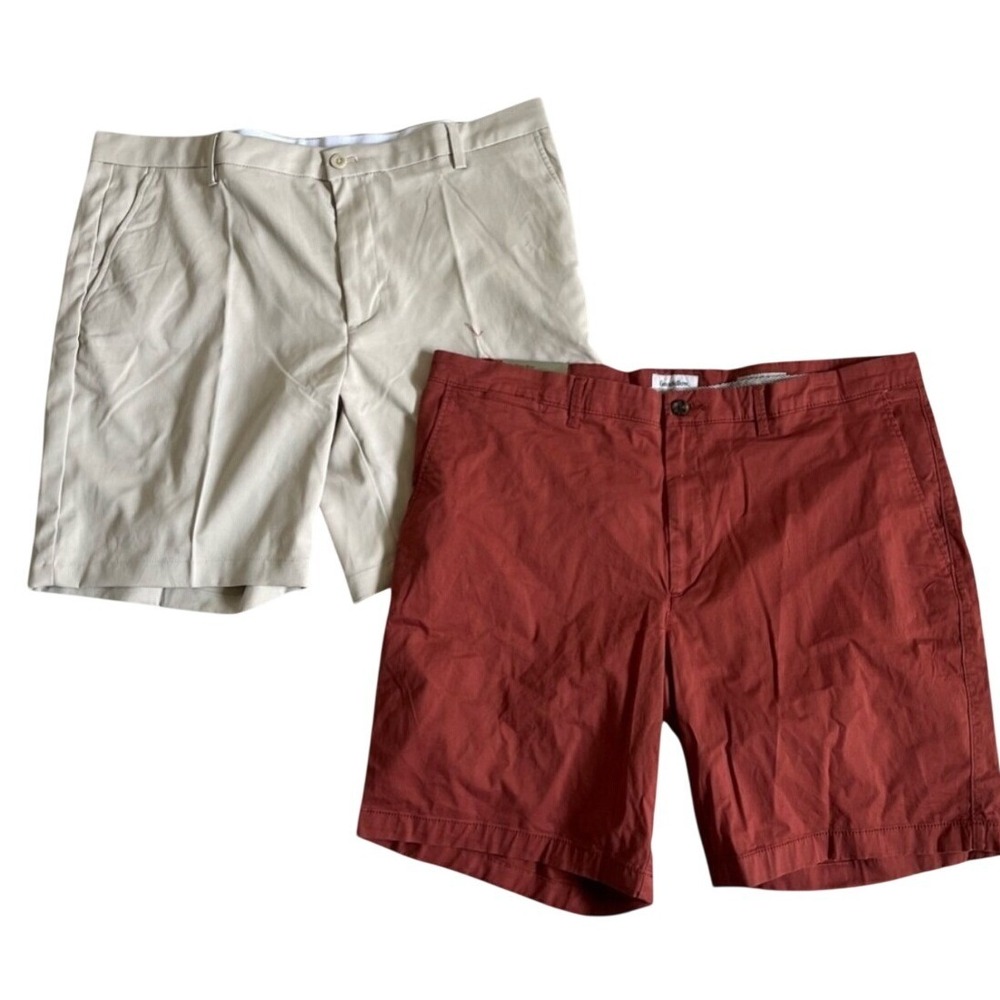 Mens Size 42 Shorts Bundle‎ NWT Amazon Essentials Goodfellow 2 Pair Flat Front